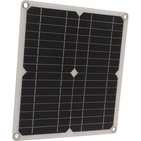 Kit Solaire Monocristallin 15W avec Ports USB et DC pour Recharge en Extérieur (1/5)
