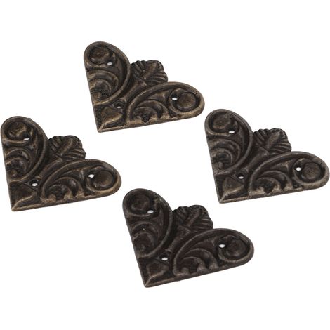 20 pièces Protections d'Angle en Forme d'Animaux Vintage avec Clous pour Coffrets en Bois et Albums Photos (1/5)