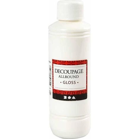 Vernis colle brillant - 250 ml - Technique serviettes - Mixte