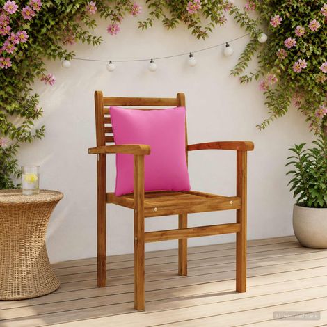 vidaXL Back Cushion PUTTEN 4 pcs 100% Polyester Pink 40 x 40 x 15 cm (1/5)