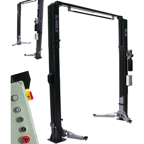 Säulen Hebebühne 4000kg barrierefrei 2-Säulenhebebühne Autohebebühne 4t hydraulisch 06309 (1/5)