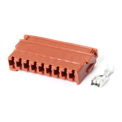 DJ7091-4.8-21 est un connecteur de faisceau de câblage automobile à 9 broches de la série 4.8 destiné à être utilisé dans les faisceaux de câblage automobile. (1/3)
