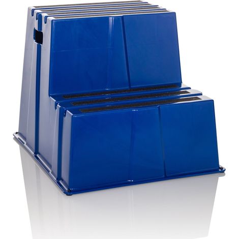 Tritthocker / Trittstufe TIO-E2 Kunststoff blau hjh OFFICE (1/5)