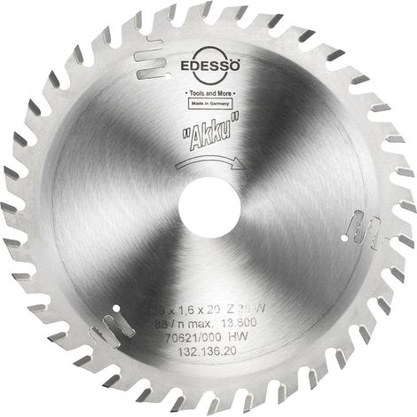 EDESSÖ HW Kreissägeblatt Akku 136 x 1,6 x 20 mm Z36 W (1/3)