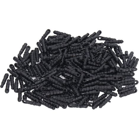 500 pièces bouchons anti-poussière universels ronds noirs pour ports jack téléphone, charm avec trous, protection poussière téléphone portable (1/5)