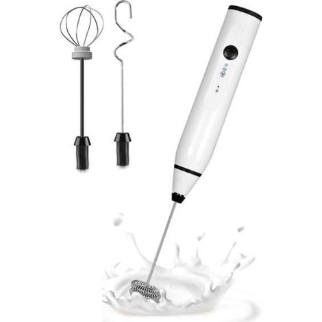 Mini Mixeur éLectrique pour Mousseur à Lait éLectrique avec MéLangeur éLectrique USB pour Mousseur à Lait Cappuccino,A MILK FOAMER (1/4)