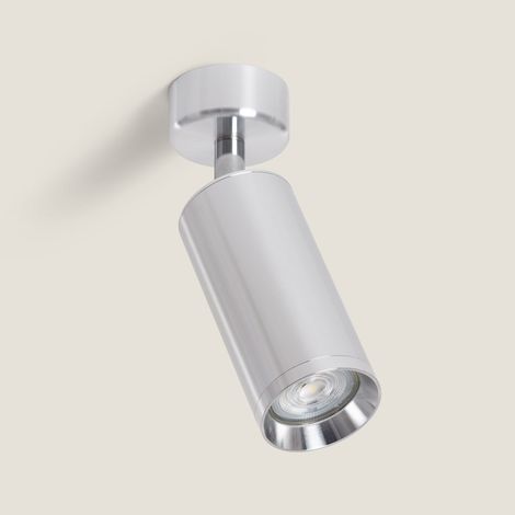 Faretto Portalampada Alluminio per Lampadine GU10 Quarzo Argento (1/5)
