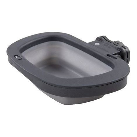 Dexas Collapsible Kennel Bowl Large Light Gray 265153