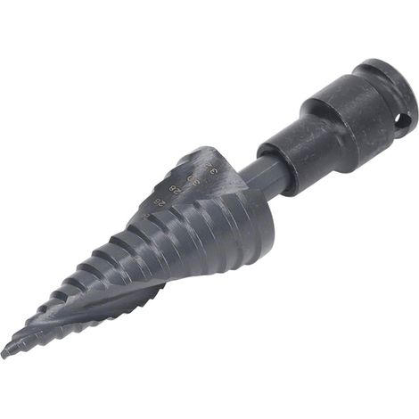 Stufenbohrer 4–32 mm, 2 Schneiden, Sechskant-Spiralbohrer aus Stahl, geeignet für Metall, Holz, Kunststoff, professioneller Einsatz (1/5)