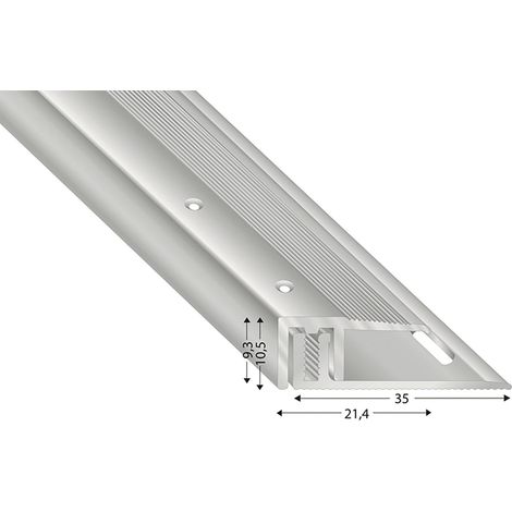 Kügele Abschlussprofil Höhenausgleich Übergangsleiste 100 cm Aluminium silber