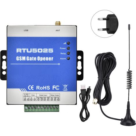RTU5025 ouvre-porte de garage GSM sans fil, contrôleur d'accès à distance pour porte de garage, prise EU (1/5)