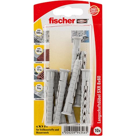 Fischer 10x tasselli a fusto SXR 8x60 - 94346