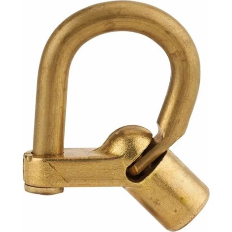 Cadenas d'artillerie 129 c à talon coudé anse laiton vis demi-lune (1/4)