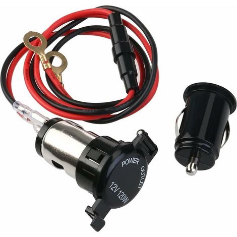 Caricabatterie per auto USB doppio corto (1/3)