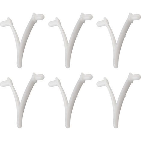 6 pièces pince papillon V pour piscine Spa brosse, rteau à feuilles, écumoire à feuilles, tête d'aspirateur (1/5)