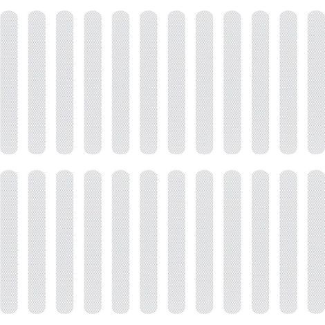 24 Pièces Bandes Antidérapantes Douche, Adhésifs Sécurité pour Salle de Bain, Autocollants Transparents pour Baignoire, Escaliers, Piscine pour Enfants, Résistant à l’Eau et à la Poussière, 2x3 (1/5)