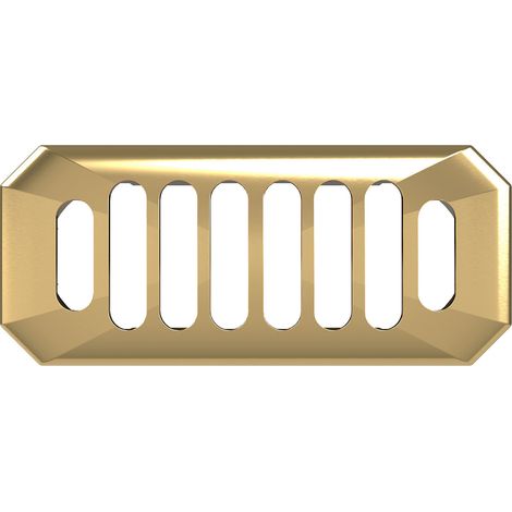 Old London Richmond Brushed Brass Overflow Cover - OVFL03C (1/2)