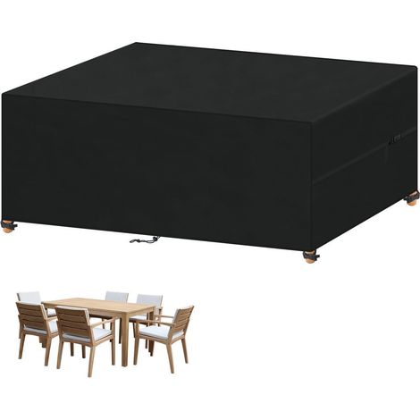 Gartenmöbel Abdeckung 180x100x75cm Wasserdicht 420D Oxford Winterfest (1/5)