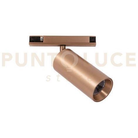 GFA1815 SPOT PER SISTEMA BINARIO 48V ORIENTABILE LED 3000K 550LM 10W CRI90 CHAMPAGNE