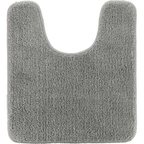 Mikrofaser-wc-konturmatte 45x50 cm latexunterseite - hellgrau - Tendance