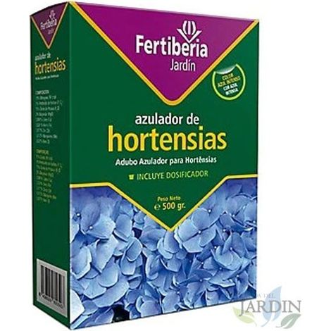 Abono Azulador para Hortensias 500gr, Mejora Color y Salud de las Hortensias