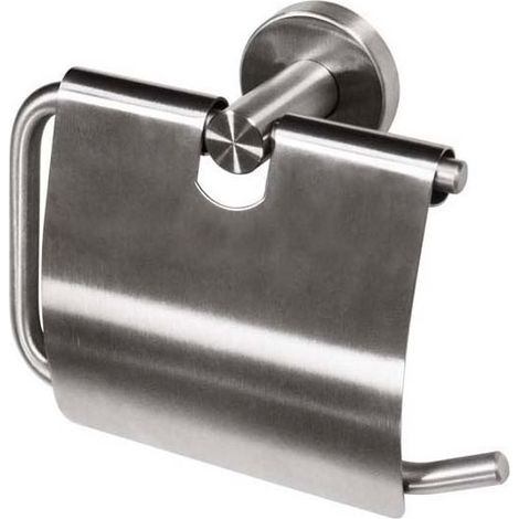 Porte rouleau papier wc - Matériau : Inox - Largeur : 178 mm - Profondeur : 70 mm - Hauteur : 139 mm - Platine : Ø 52 mm - Décor : Brossé - ITAR