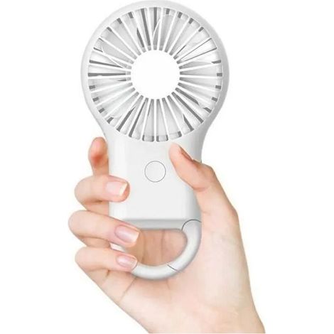 Mini Ventilateur Portable - 800mAh - 3 vitesses - LED Lumière colorée - Rechargeable