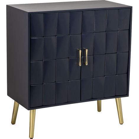 Recibidor de madera negro 76x38x83h cm
