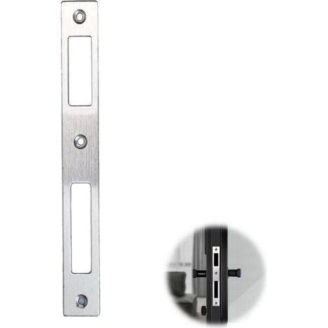 Gâche en Acier Inoxydable, Gâche Plate INOX Plaque de Fermeture en Acier Inoxydable de Porte pour Poignée de Porte Pêne Dormant Plaques