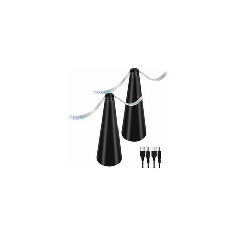 Ventilateur Anti-Mouche, Lot de 2 répulsifs Anti-moustiques sans Utiliser de Produits Chimiques, pour éloigner les mouches et les insectes de la nourriture, pour Camping Salle à Manger Jardin (1/5)