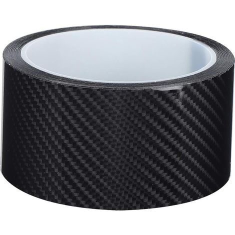 Scotch Carbone, Rouleau Fibre de Carbone, Autocollant Noir de Protection de Bord de Porte de Voiture de Film Protecteur de Fibre de Carbone Noir(5CM3M) (1/5)