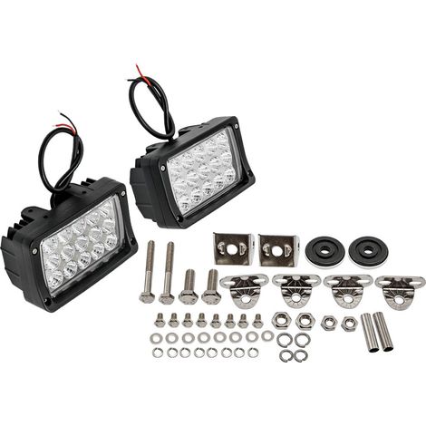 2x LED work lights + assembly kit for off-road vehicle truck Fari Da Lavoro (1/5)