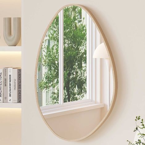 Miroir organique Rana 50 x 80 cm Design Old Oak (1/5)