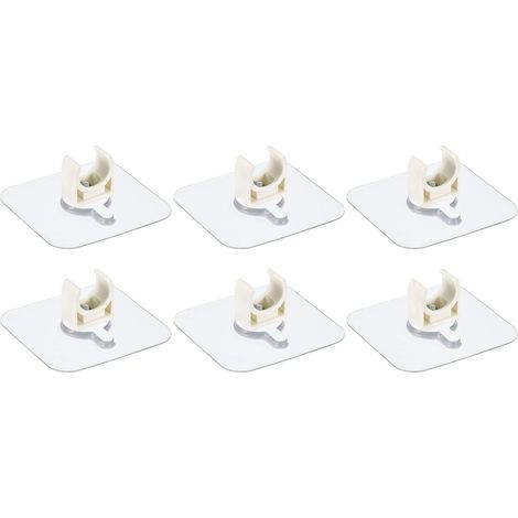 PVC Eau Tuyau Collier Agrafes, 6pcs pour 16mm(5/8") OD Tube Tuyau Cintre Support U-Formé Tuyau Agrafes avec Adhésif pour Eau Tuyau, Gaz Tuyau (1/5)