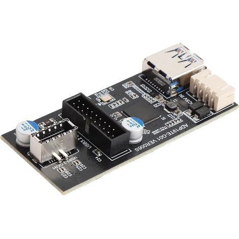 Adaptateur de Panneau Avant USB pour Une connectivité Transparente avec Conversion 19 Broches vers Type E – Conception Multifonctionnelle pour Les Passionnés, 1 unité (1/5)