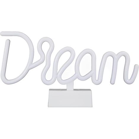 Lampe led effet neon décorative dream sur piles (1/4)
