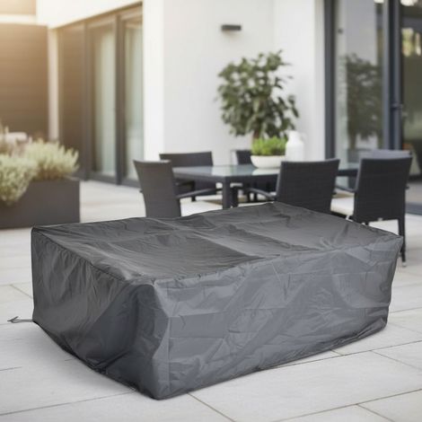 Melko Schutzhülle/Abdeckplane für Gartenmöbel, schwarz, 160 x 120 x 74 cm