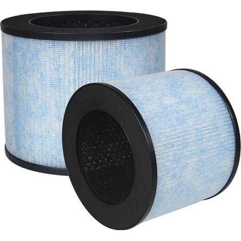 (2 pièces) Filtres HEPA de rechange AP100 compatibles avec le purificateur d'air Instant AP100 (pièces F100 et H13). Filtration en 4 étapes au charbon actif. (1/4)