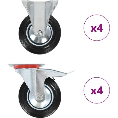 8 Stk. Rollen 160 mm