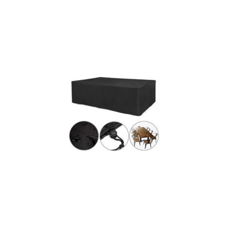 Housse Salon De Jardin Carré 200x200x80cm, Bâche De Protection Pour Mobilier, Étanche Housses Meuble Exterieur, Housse Anti-Poussière Pour Table Et Chaise De Jardin - Crezuo