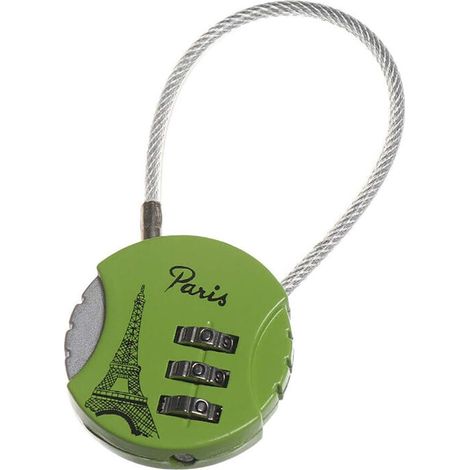 3-stelliges Zahlenschloss – zurücksetzbar – Mini-Zahlenschloss – mechanisch – für Reisen (1/5)