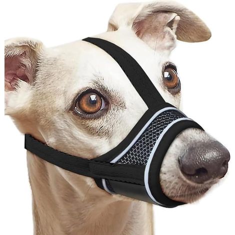 Dog Muzzle Flexible Adjustable Prevent Biting Chew Barking for Large Medium and Small Dogs (L) (1/5)