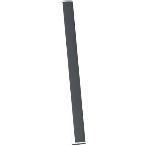 Pencil - Module lumineux à piles Zafferano, petit, portable et rechargeable, IP65, variateur tactile, hauteur 50 cm, Gris foncé