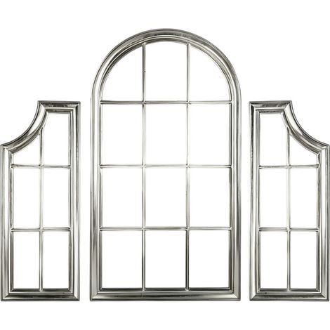180cm Wall Mirror - L4 x W90 x H180 cm - Silver