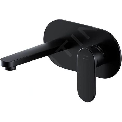 Cersanit Crea - Mitigeur encastré de lavabo avec corps d'encastrement, noir mat S951-333 (1/2)