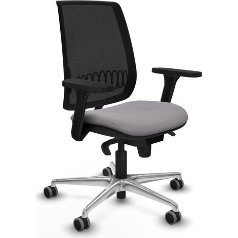 Chaise piqueras y crespo Alares gris cuir synthétique ergonomique (1/2)