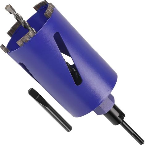 Diamond Crown for Core Drill Ø102mm L200mm, Crown with SDS PLUS Adapter and Centering Drill, for Concrete, Granite, Masonry and Stone Core Drill (1/5)