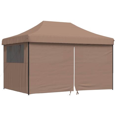 Tenda Party Marrone 292 x 440 x 315 cm Tessuto Oxford vidaXL