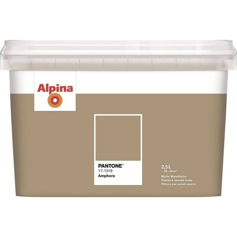 Alpina Wandfarbe Pantone matt amphora 2,5 L Wandfarbe (1/3)