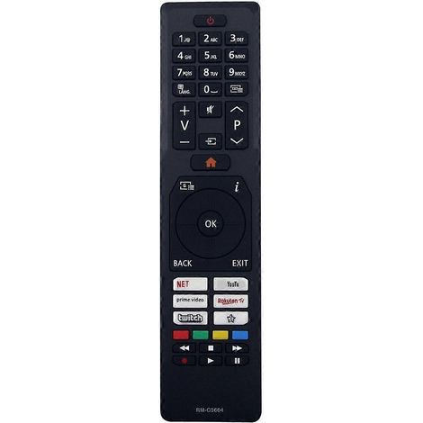 Télécommande pour téléviseur compatible avec JVC RM-C3604 (1/5)
